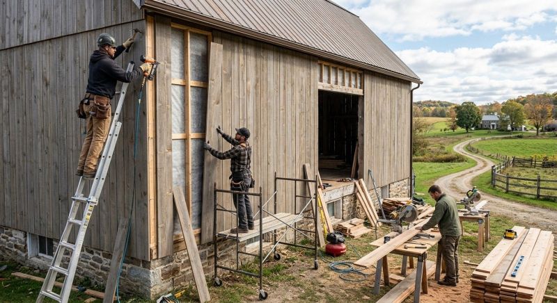 Barn Siding Replacement in Wilson County, NC