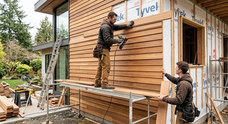 Cedar Cladding Installation in Rocky Mount, NC