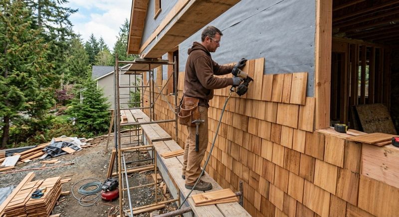 Cedar Siding Installation in Wilson County, NC