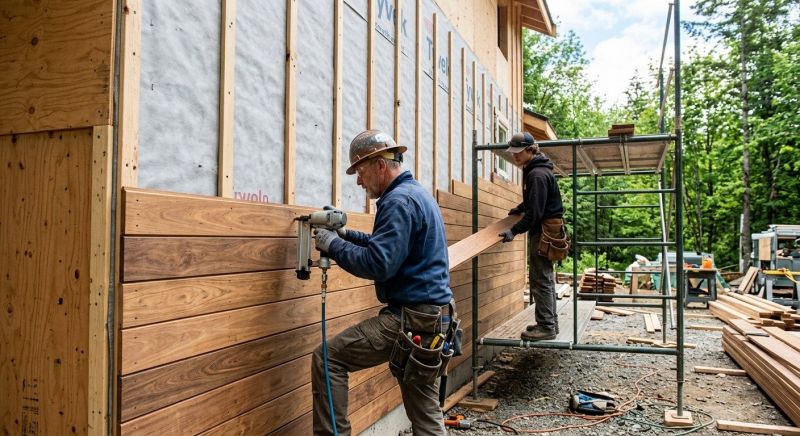 Hardwood Siding Installation in Wilson County, NC