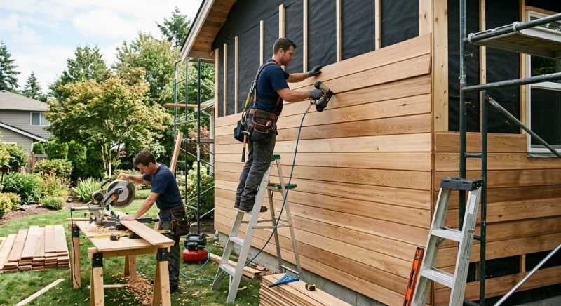 Hardwood Siding Installation in Wilson County, NC