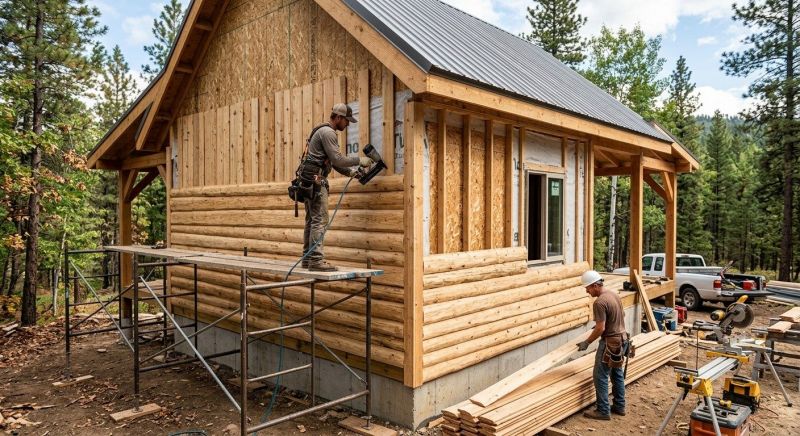 Log Home Siding Installation in Rocky Mount, NC