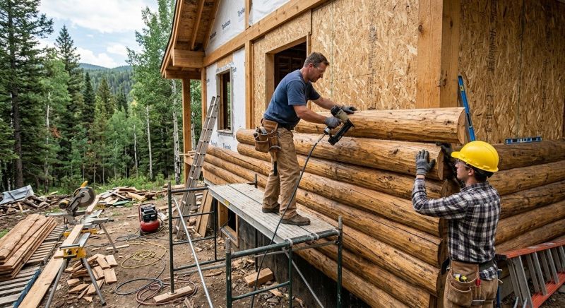 Log Home Siding Installation in Rocky Mount, NC