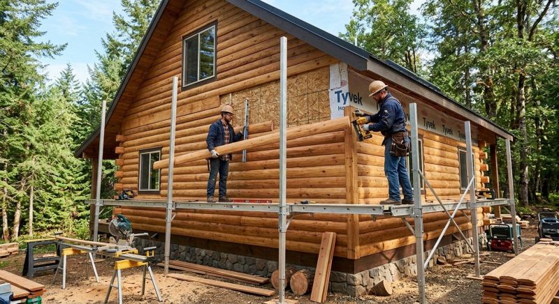 Log Siding Installation in Rocky Mount, NC