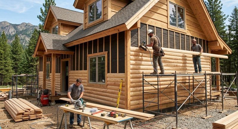 Log Siding Installation in Nashville, NC