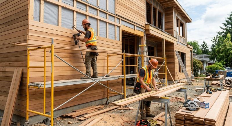 Wood Cladding Installation in Wilson, NC